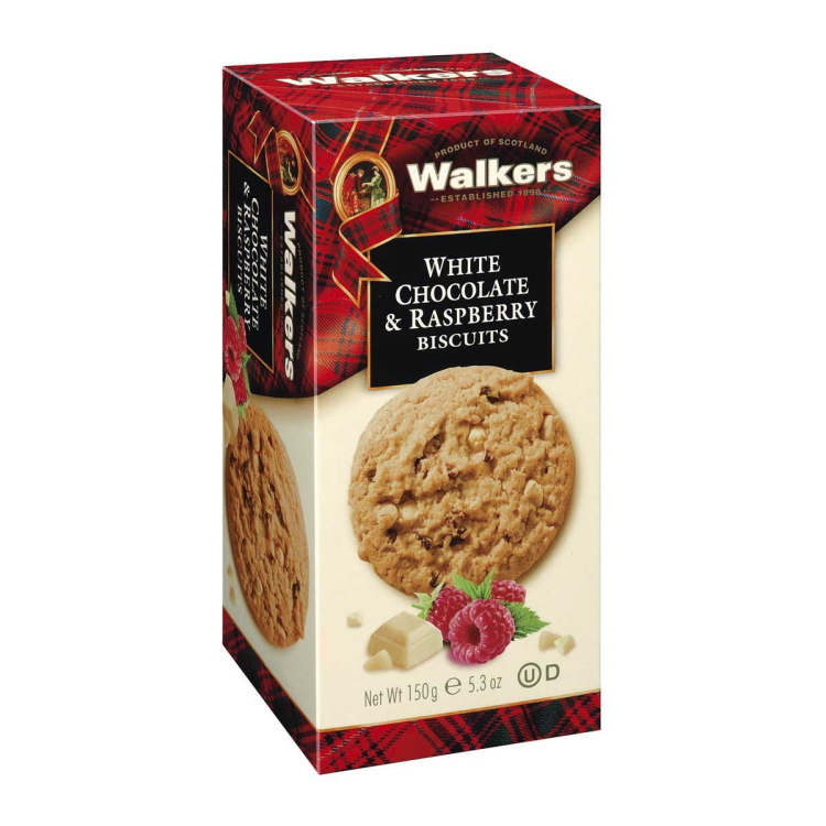 Walkers Shortbread Ltd. – White Chocolate & Raspberry Biscuits 150g
